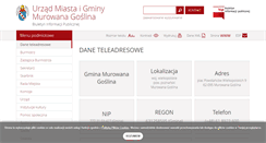 Desktop Screenshot of bip.murowana-goslina.pl